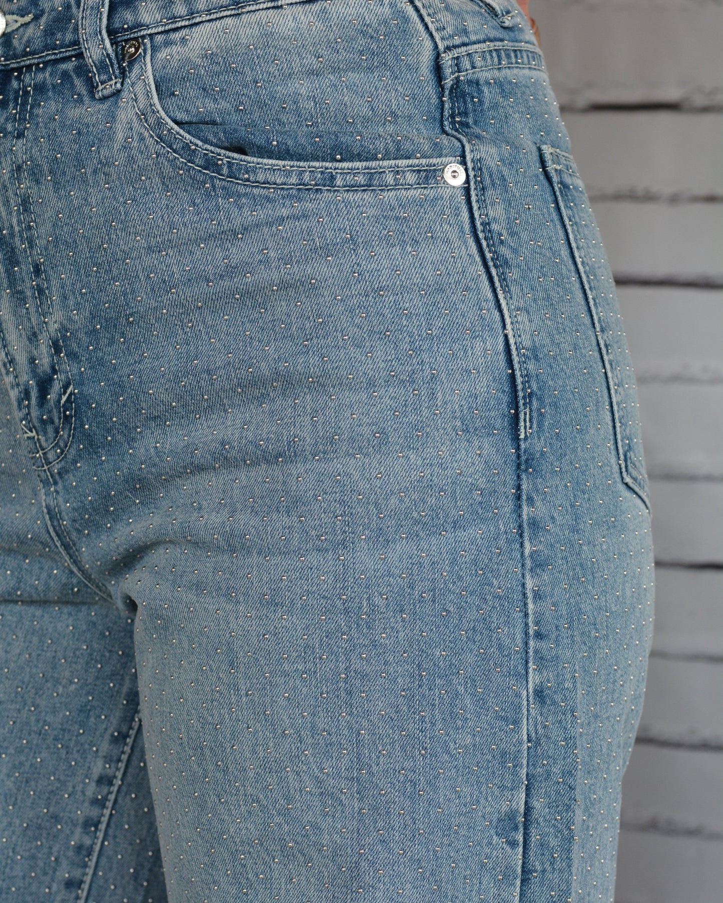 Gemma Micro Stud Wide Leg