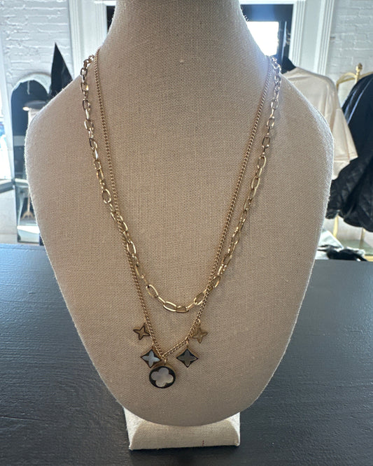 Gold Layered Clover Necklace