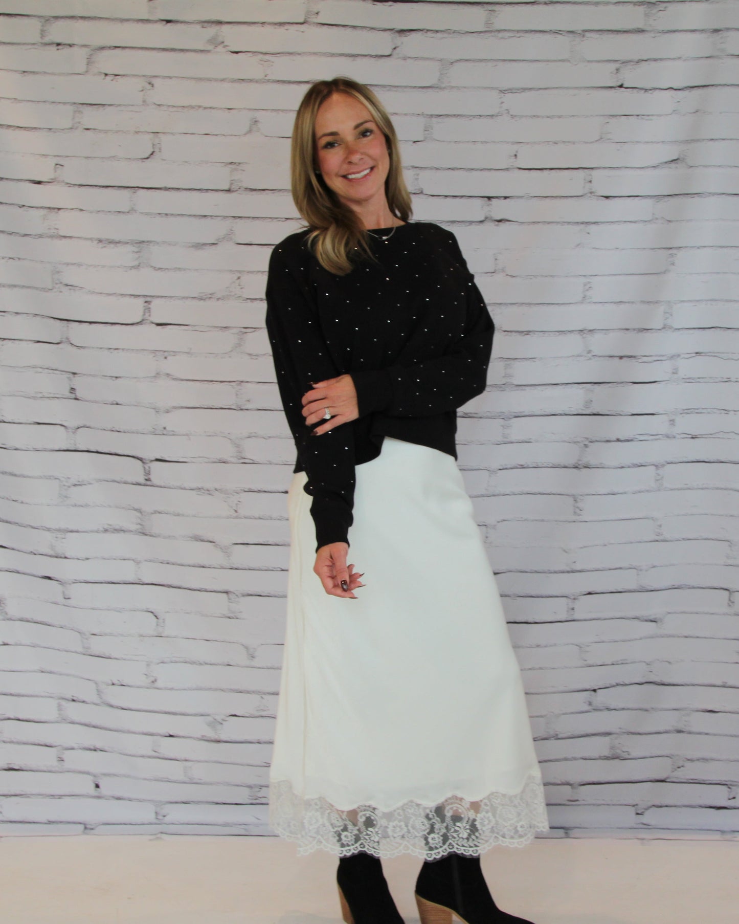 Sparkle Crew Neck Sweatshirt