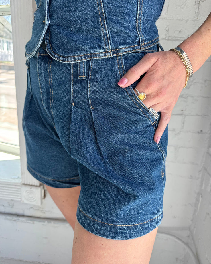 Double Waistband Short Lagoon