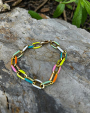 Chunky Paperclip Multi Bracelet