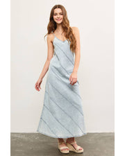 Avery Denim Maxi Dress