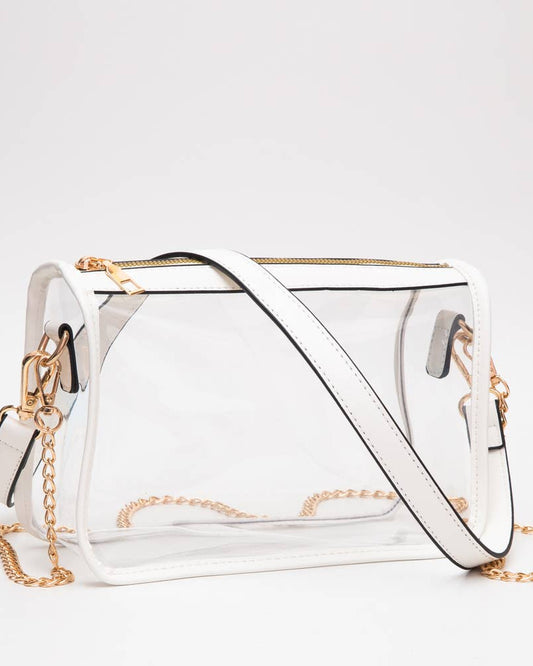 Game Day Stadium Clear Rectangle Crossbody Bag