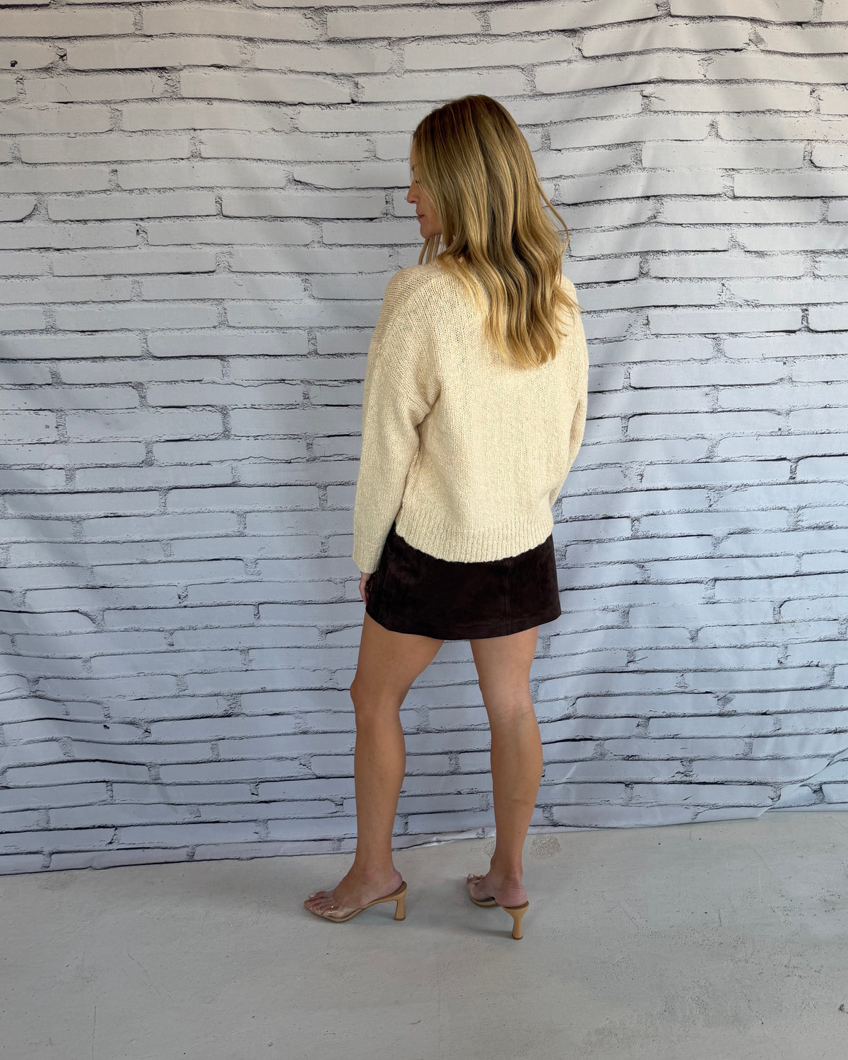 Bolton Boucle Sweater Chalk