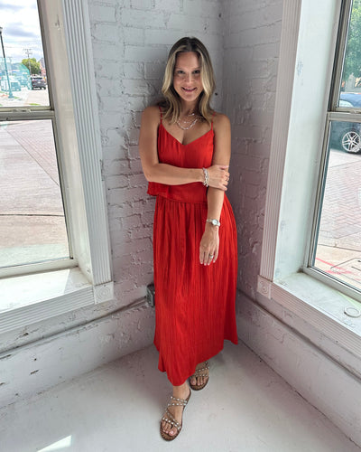 Nicoline Crinkle Midi Skirt