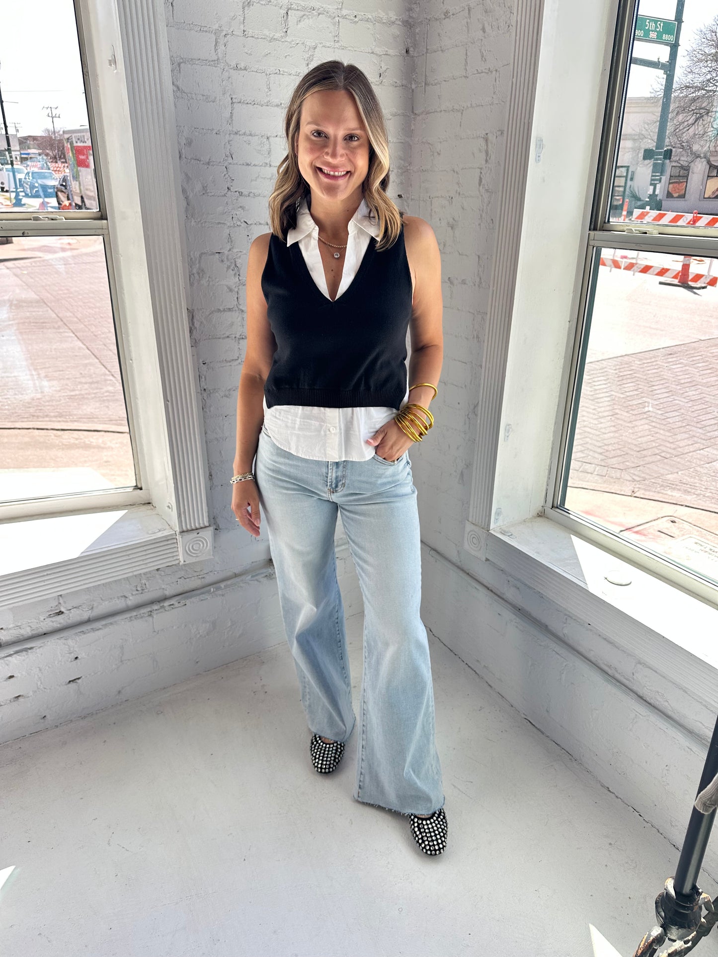 Raylee Sweater Tank Combo