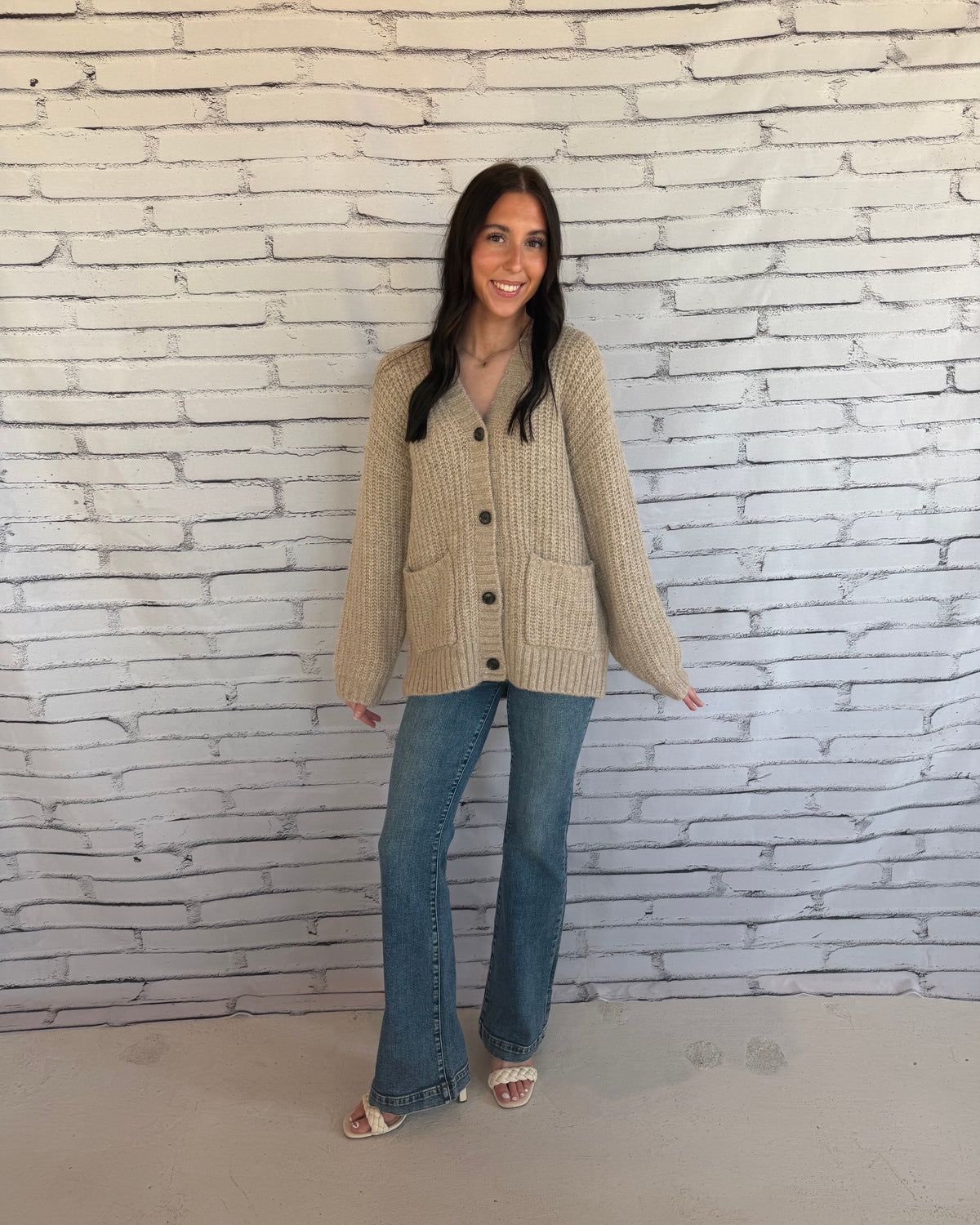 Whitmore Cardigan Light Khaki