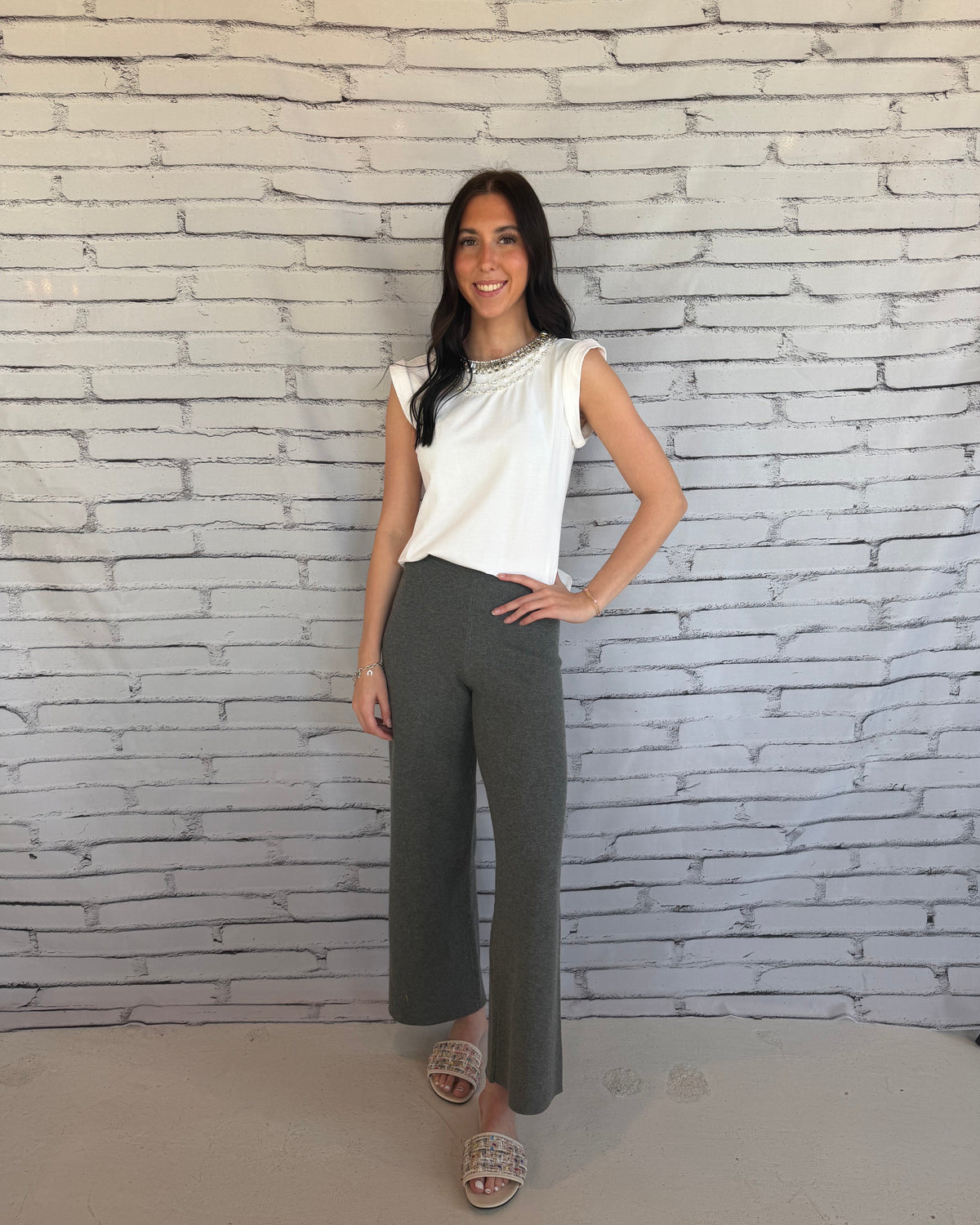 Peyton Sweater Pant Gray
