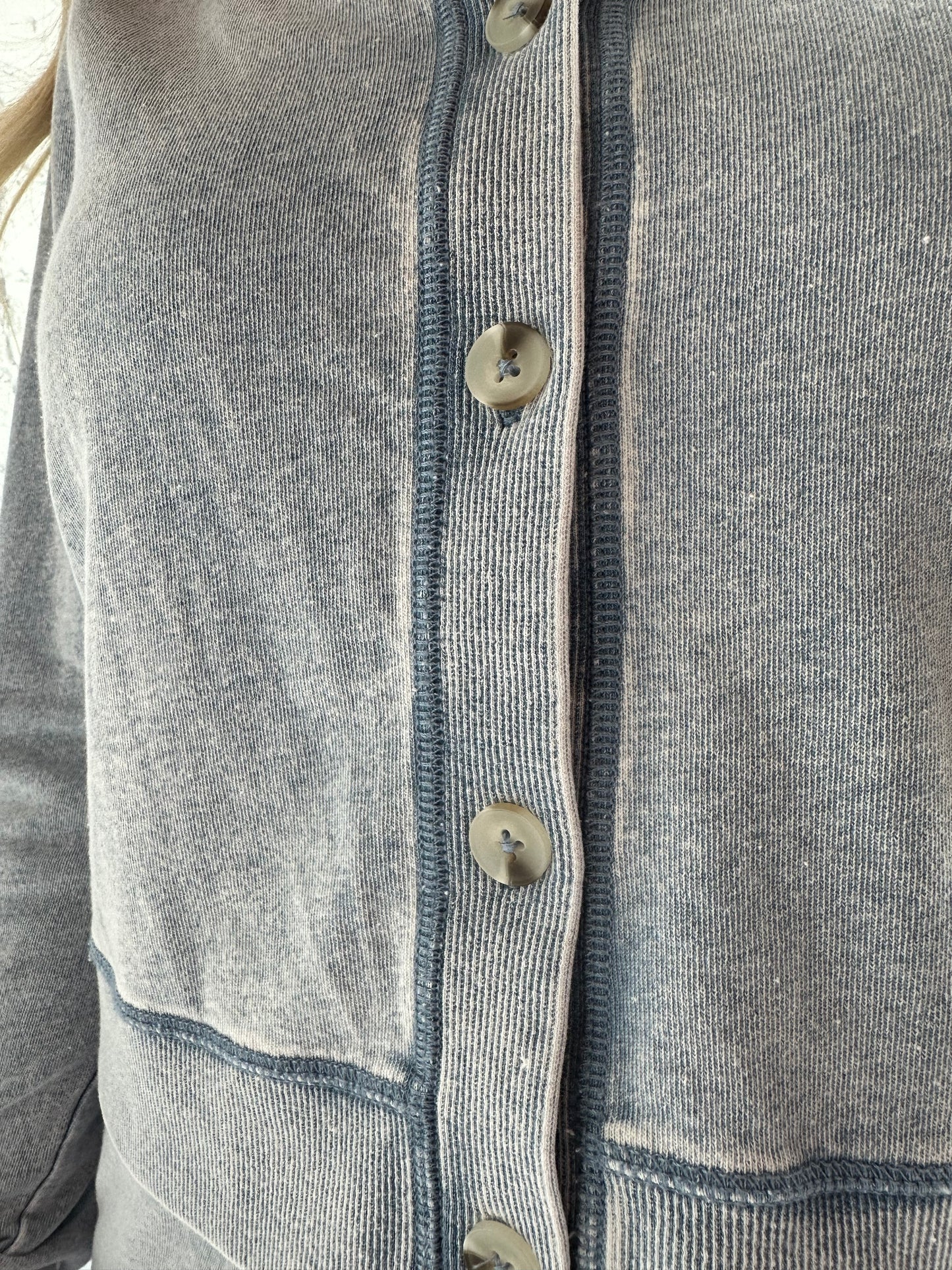 Daily Knit Denim Cardigan