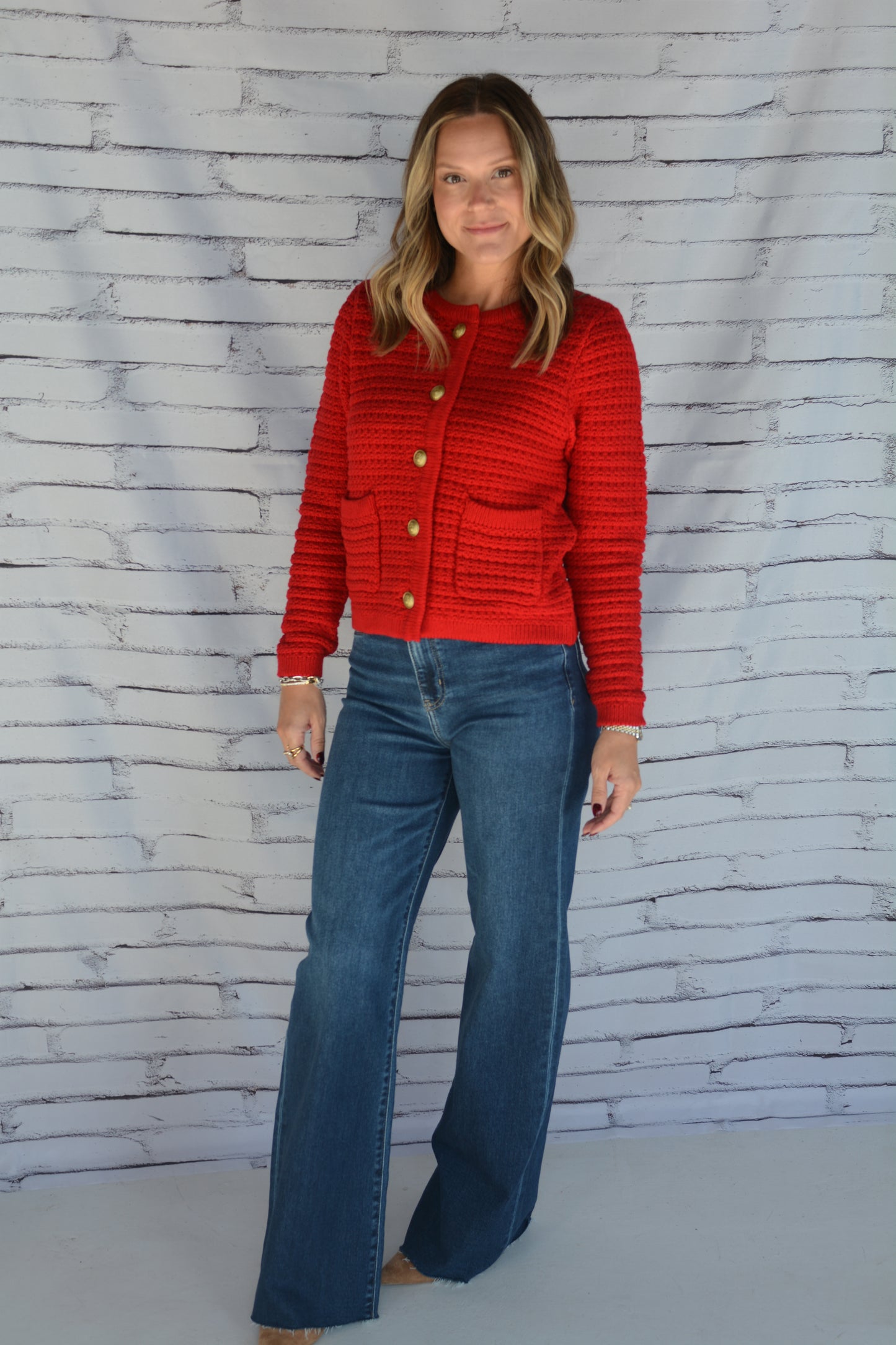 Cambria Cardigan Salsa