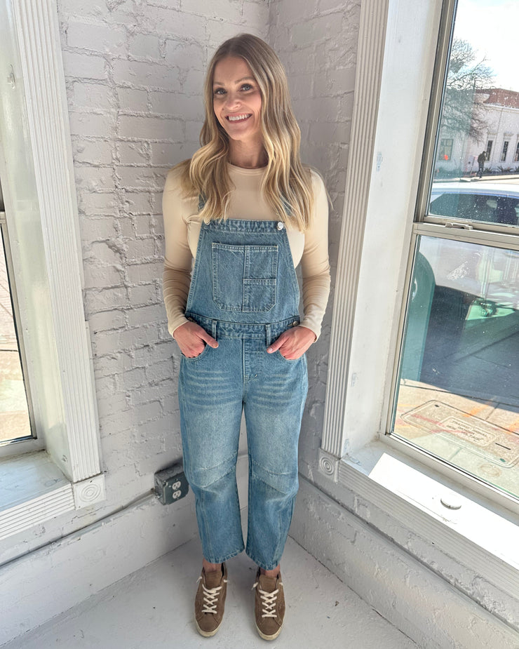 Slouchy Relax Fit Denim Overall