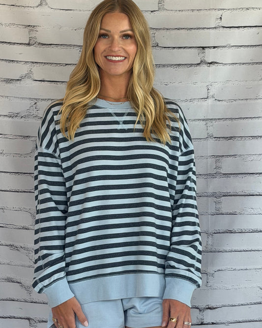 The Everyday Striped Crew Eclipse