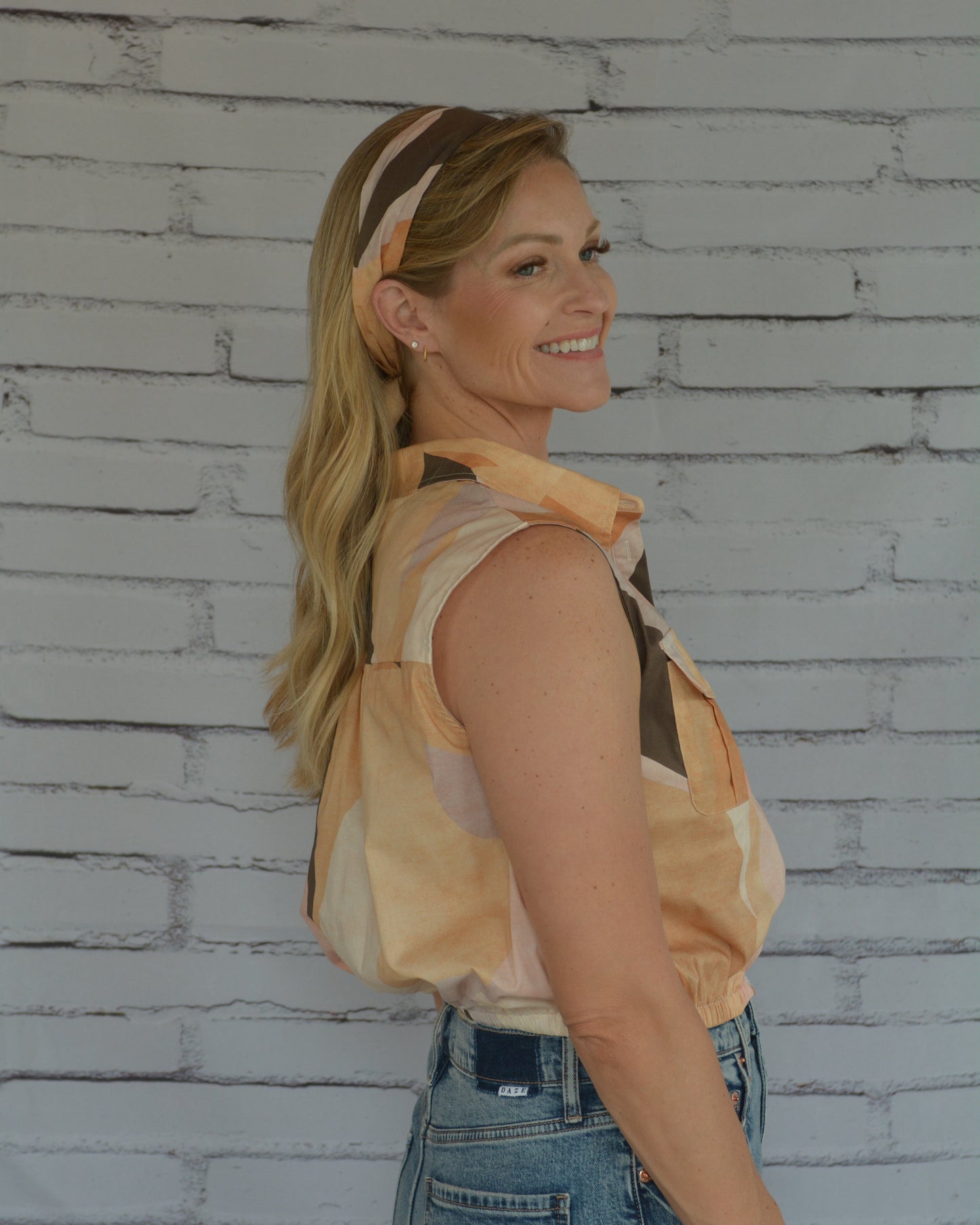 Golden Hour Blouse Neutral Prism