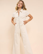 Clear Eyes Denim Zip up Jumpsuit