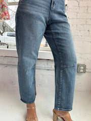 Lasso Barrel Jean Western Hue