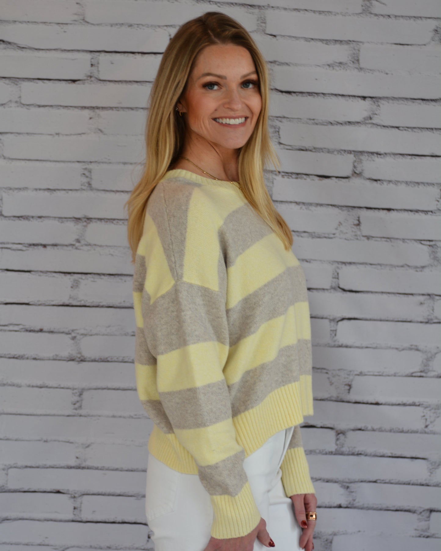 Cirrus Stripe Sweater Sunnyside