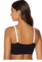 White Embroidered Flower Straps