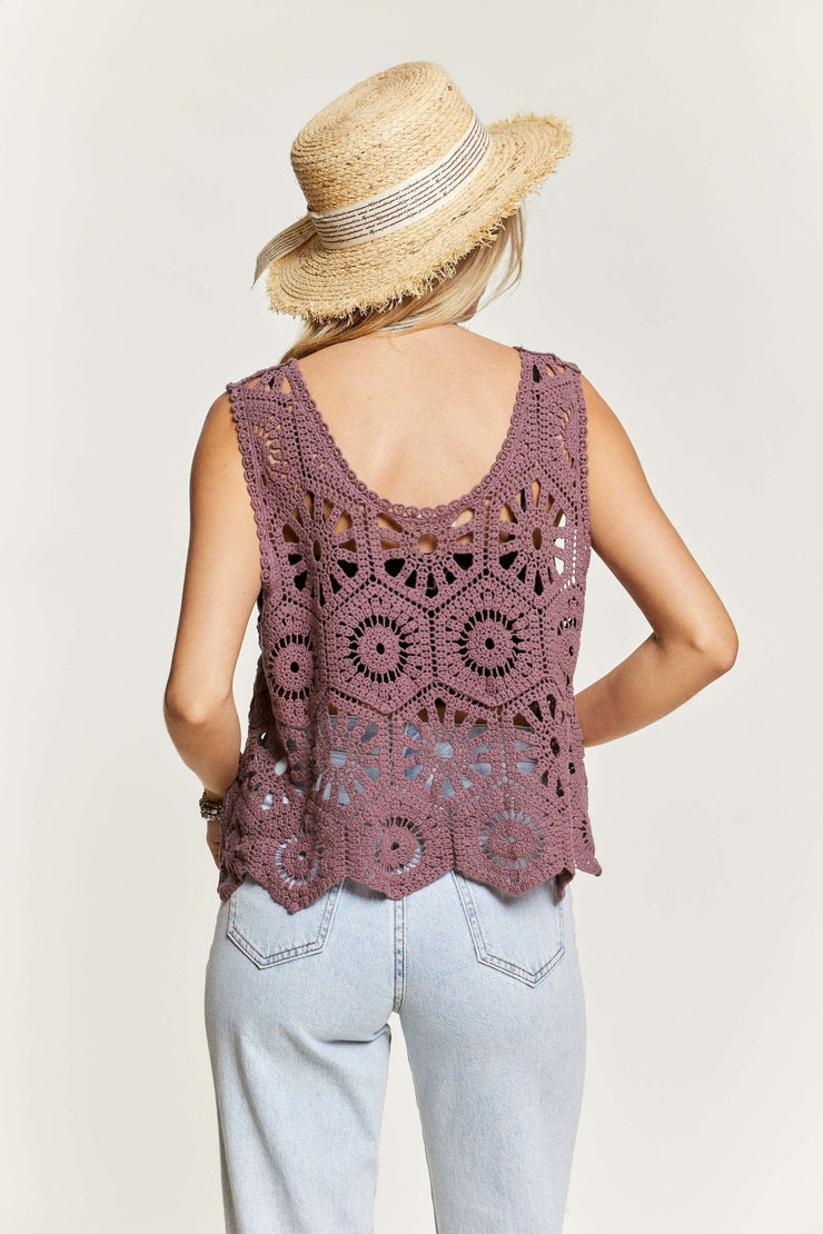 Nina Crochet Tank Top O/S