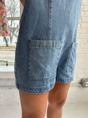 Denim Overall Romper