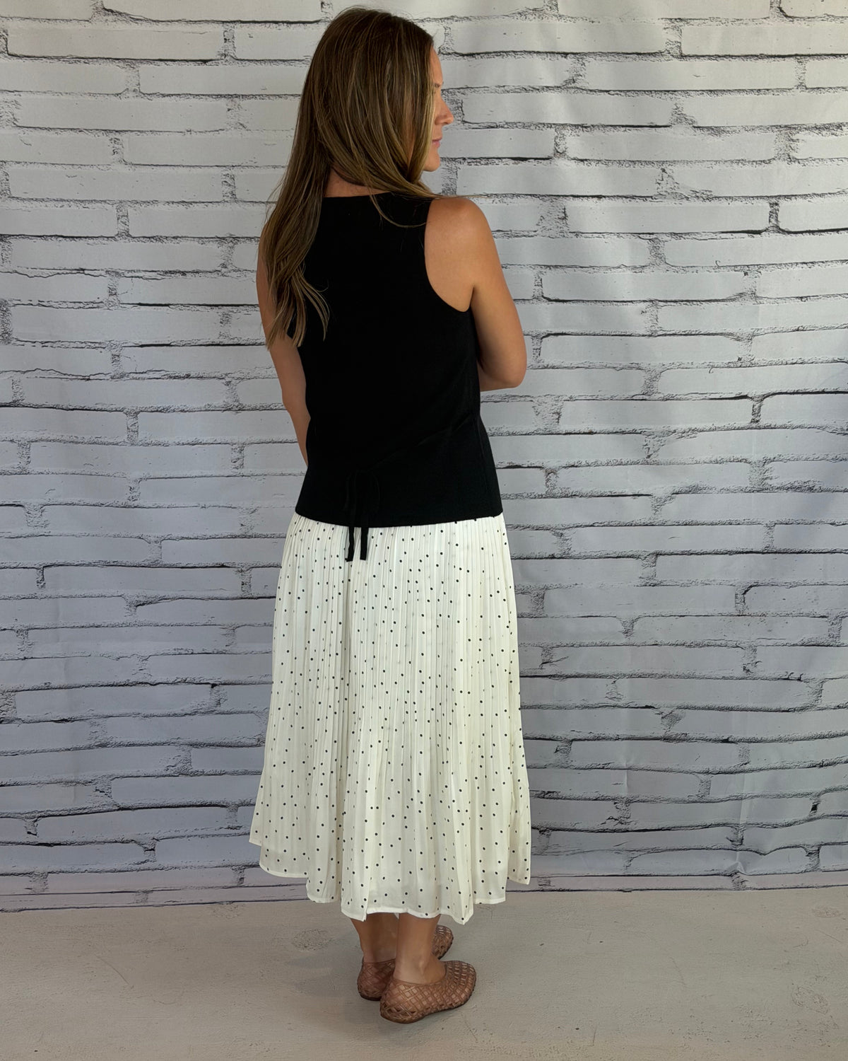 Letters Home Pleated Maxi Skirt