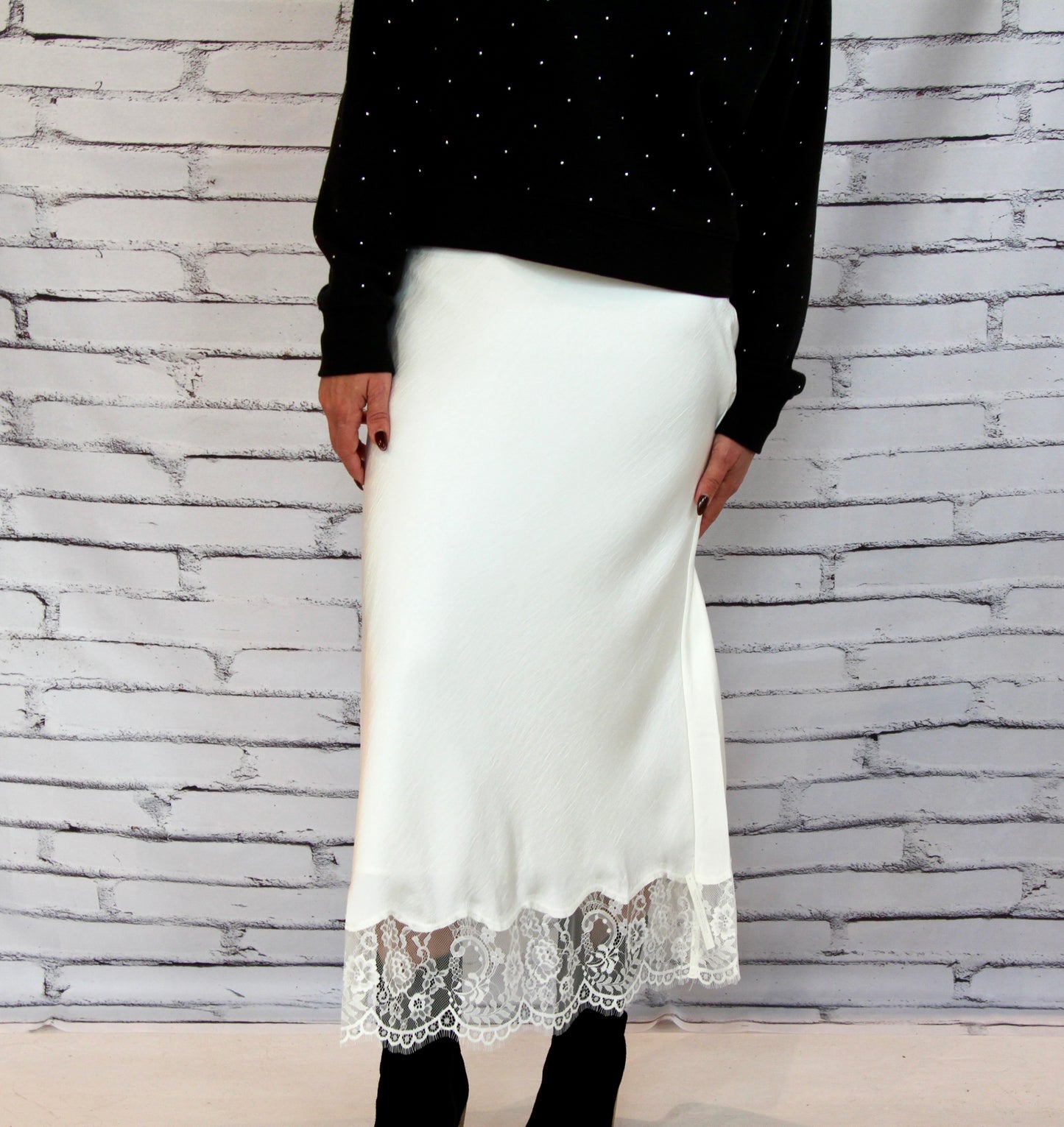 Cinder Lace Midi Skirt