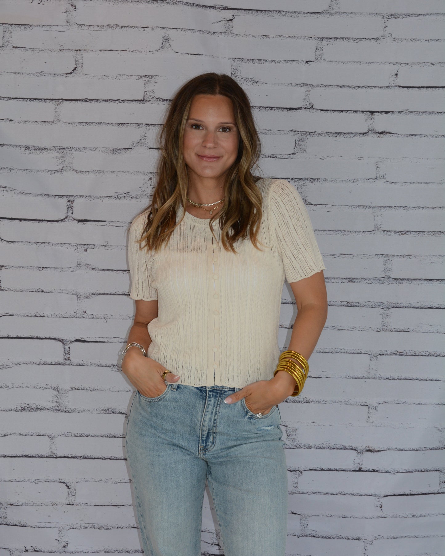 Starboard Crochet Top Linen