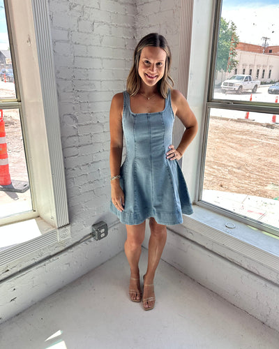 Faye Denim Sleeveless Mini Denim