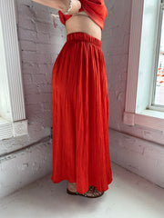 Nicoline Crinkle Midi Skirt