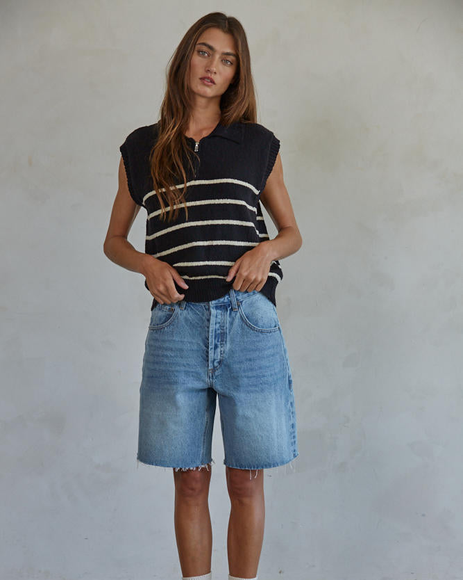 Weston Half Zip Vest Top