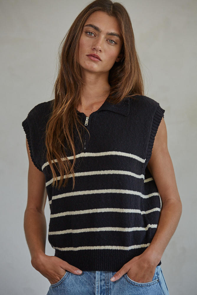 Weston Half Zip Vest Top