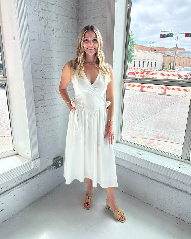 Kathryn Tie Wrap Dress