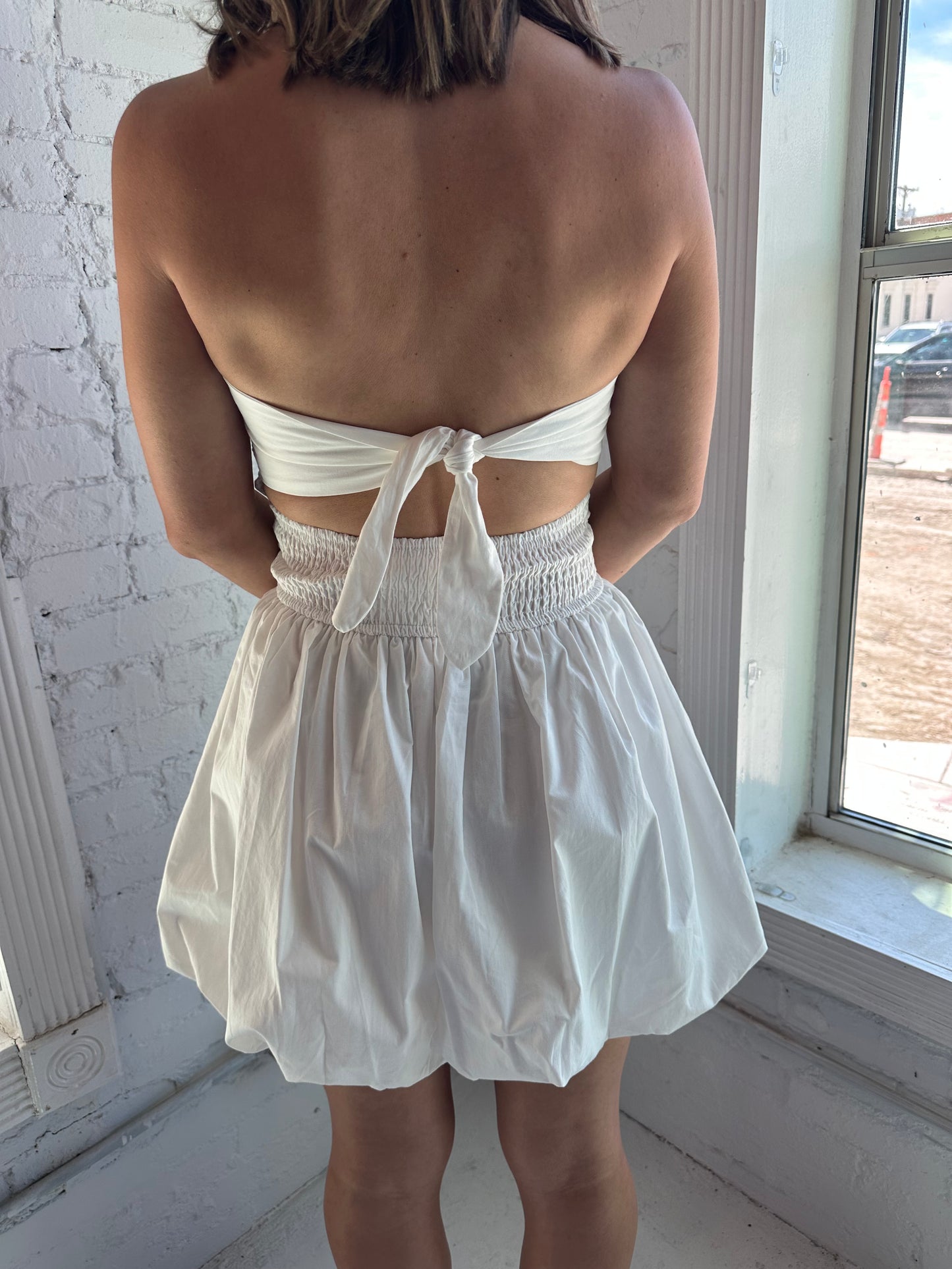 Alyssa Bubble Hem Dress