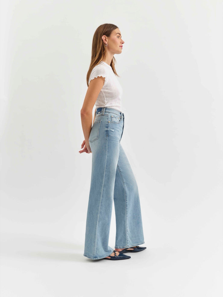 Far Out High Rise Wide Leg Blooming Vintage