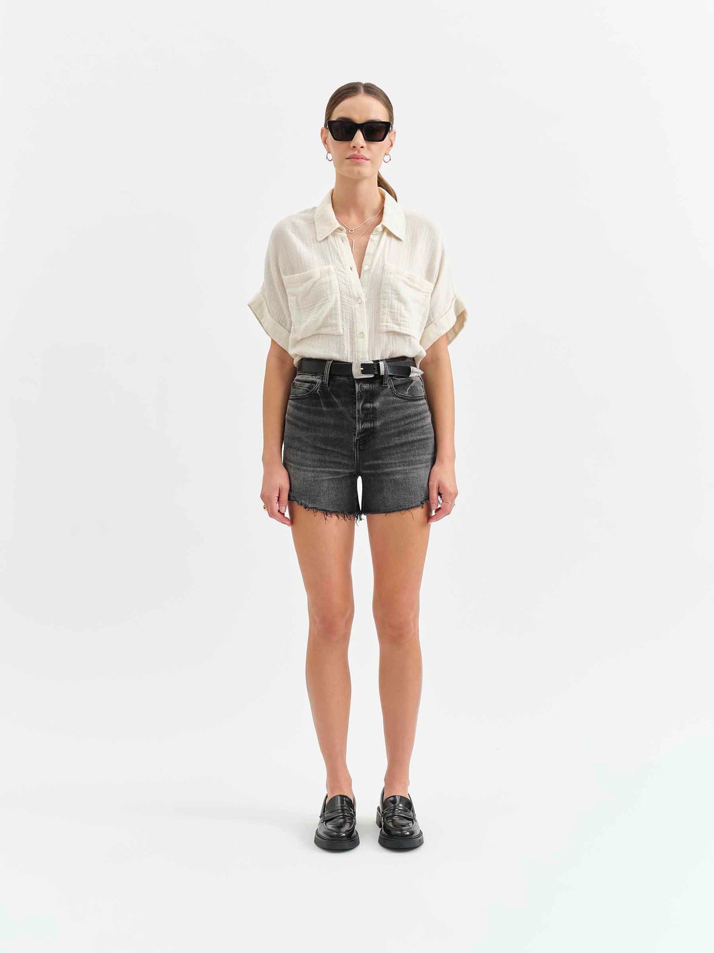 Bottom Line High Rise Short Raven Vintage