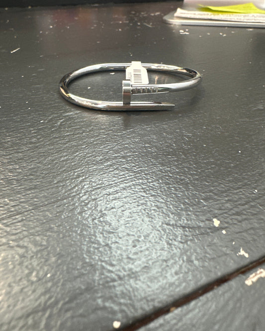 Silver Nail Bracelet