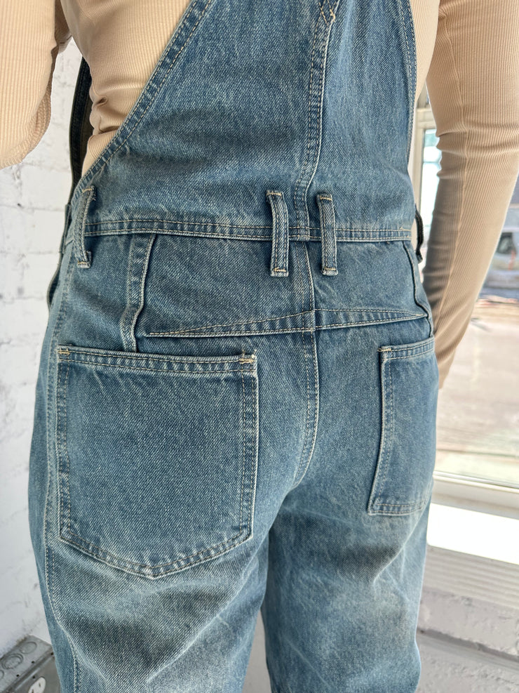 Slouchy Relax Fit Denim Overall