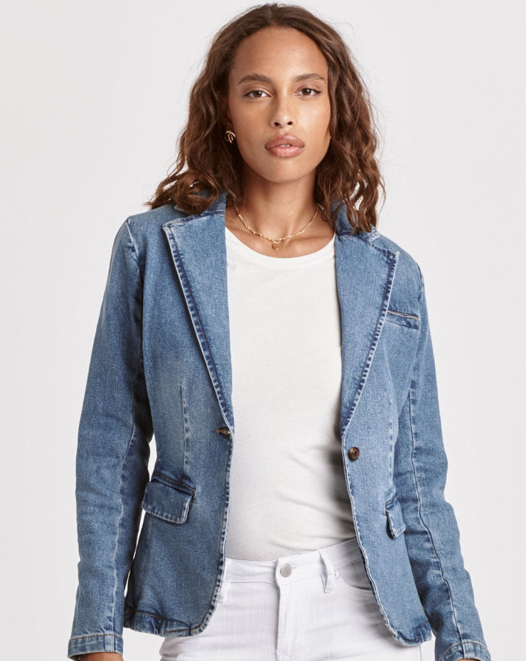 Minah Denim Blazer- Santos