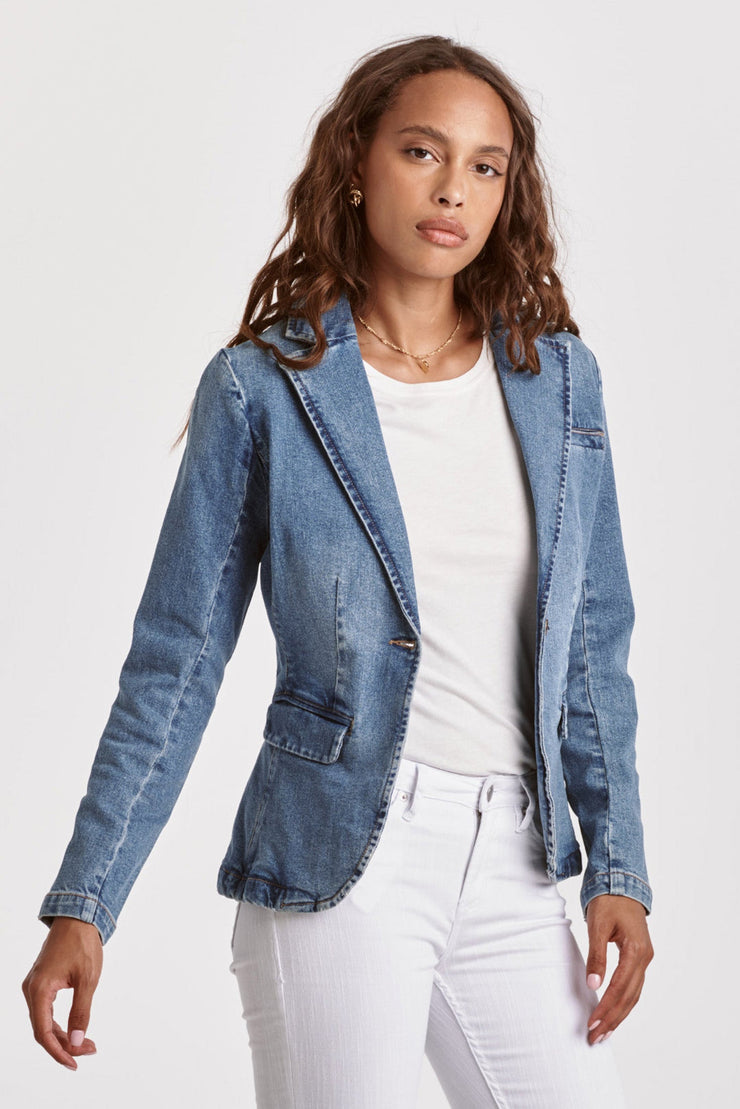 Minah Denim Blazer- Santos