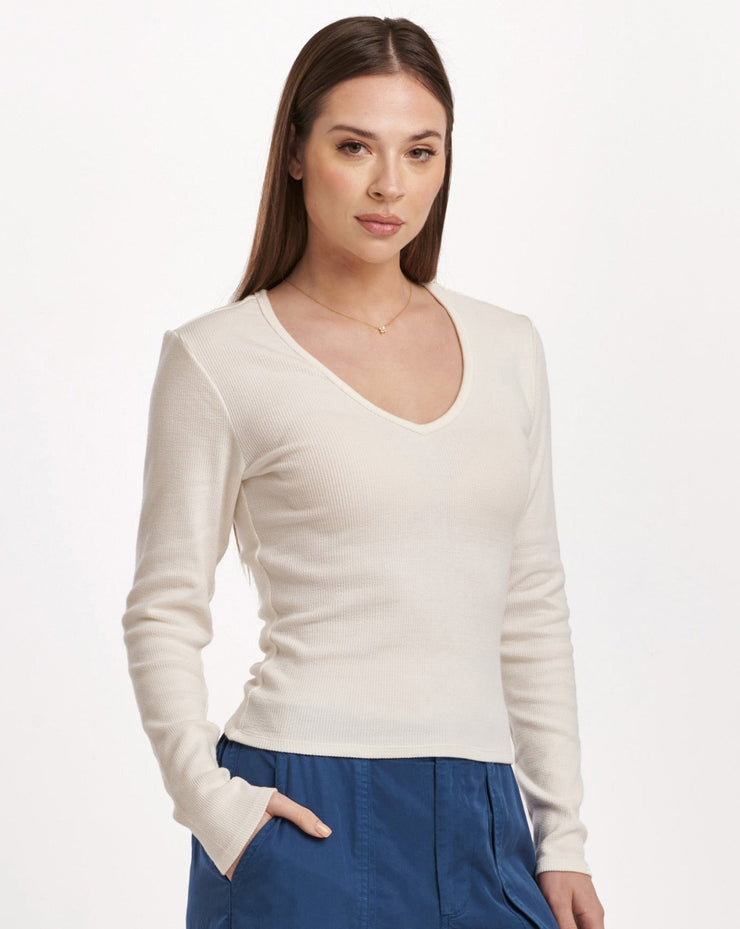 Marlowe V-Neck- White