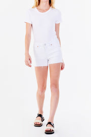 Ava Denim Short White