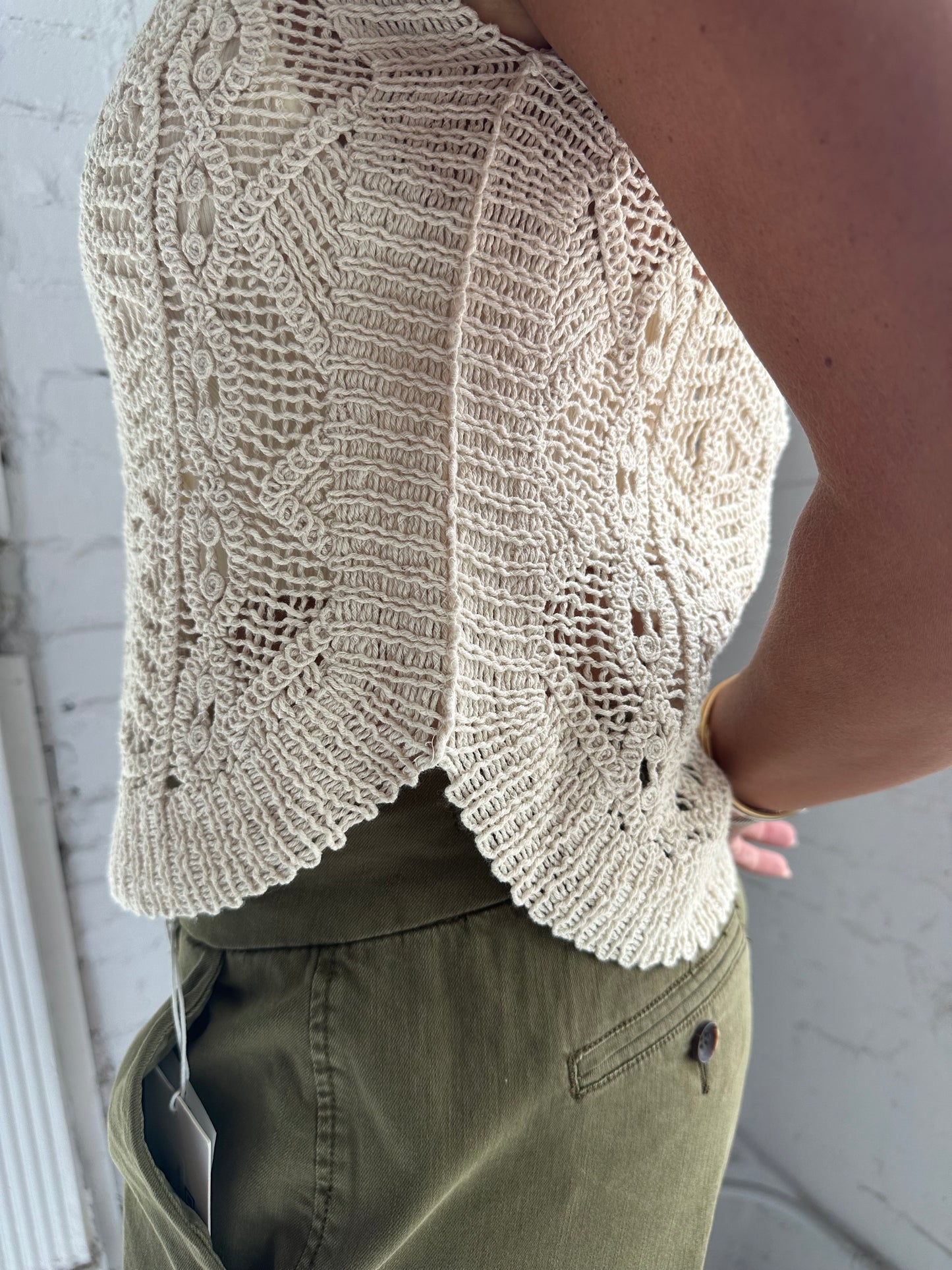 Baroque Sweater Top Crystal