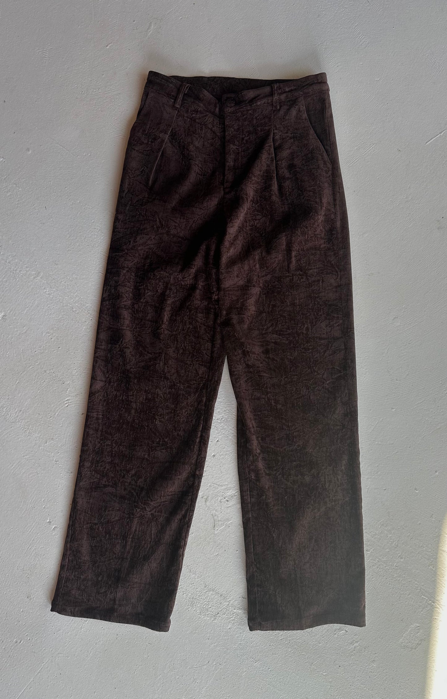 Brushed Velvet Trouser Pants