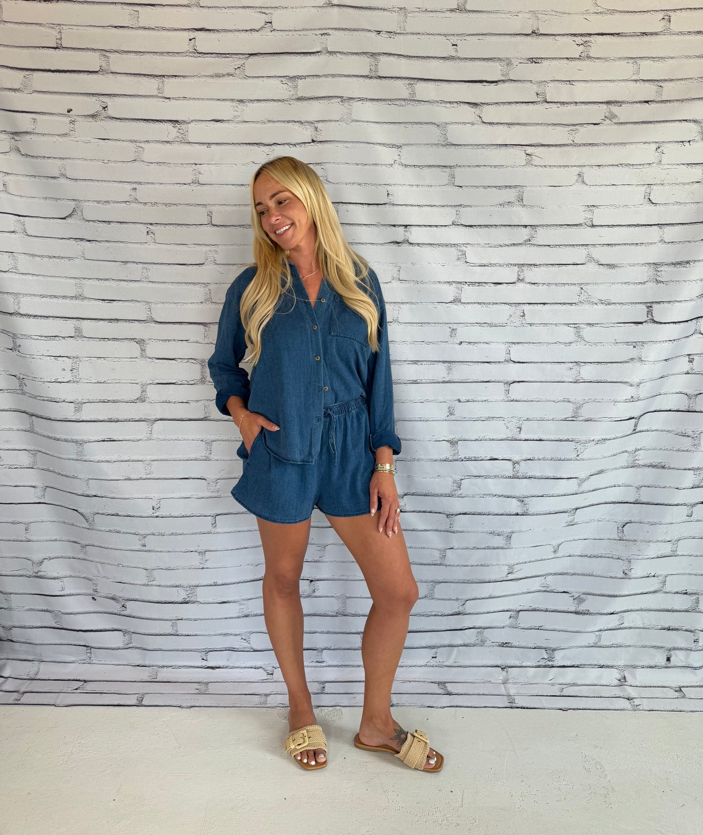 The Perfect Twill Short Twilight Blue