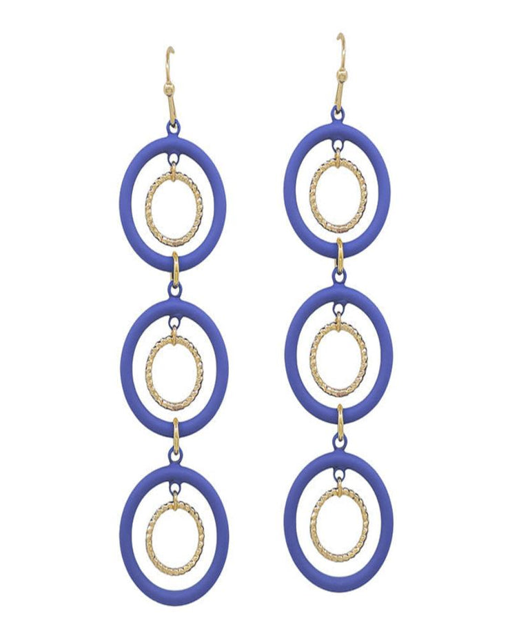 Blue Gameday Earring