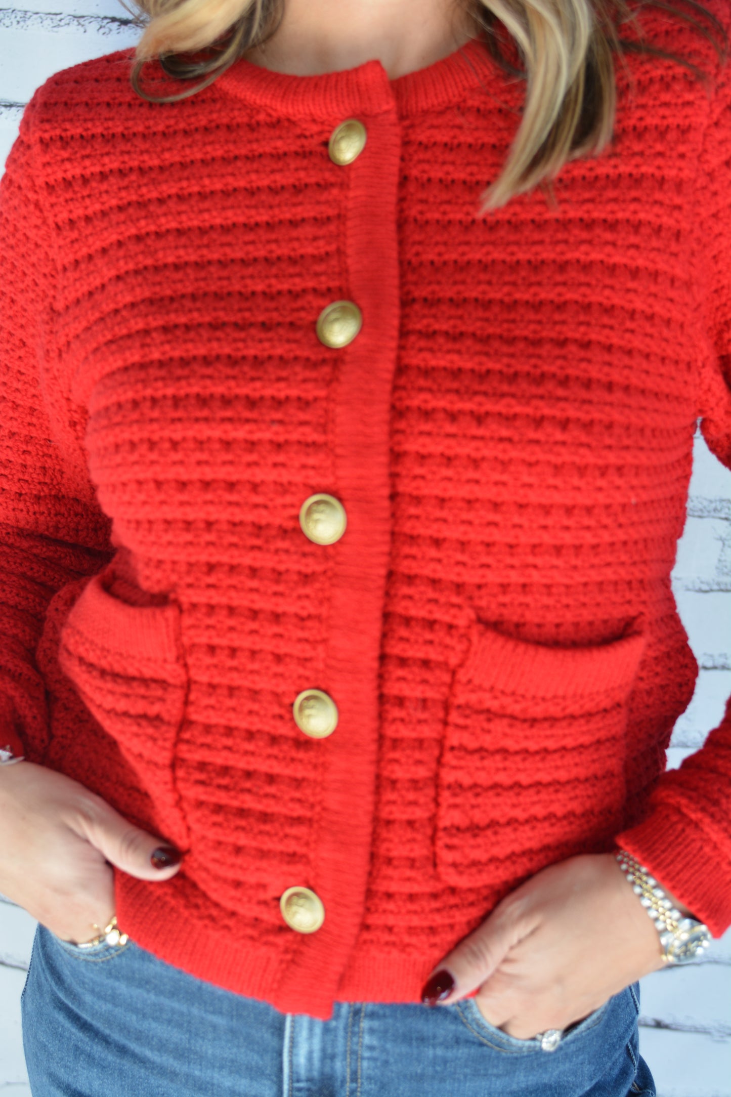 Cambria Cardigan Salsa