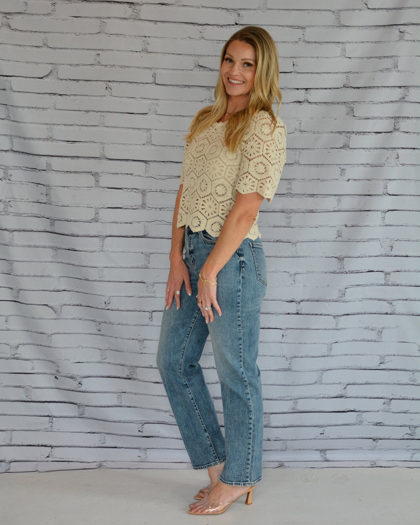 Raquel Lace Top Natural