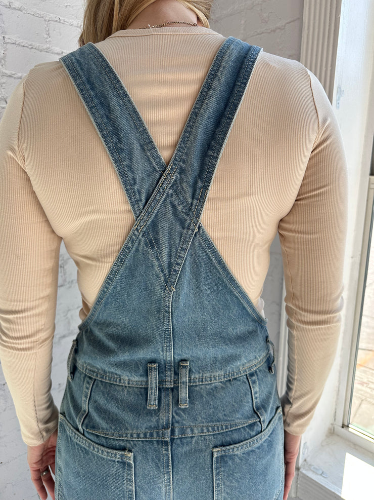 Slouchy Relax Fit Denim Overall