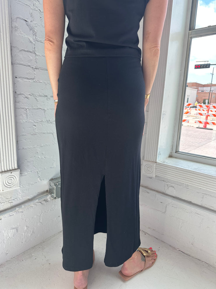 Gail Midi Skirt True Black