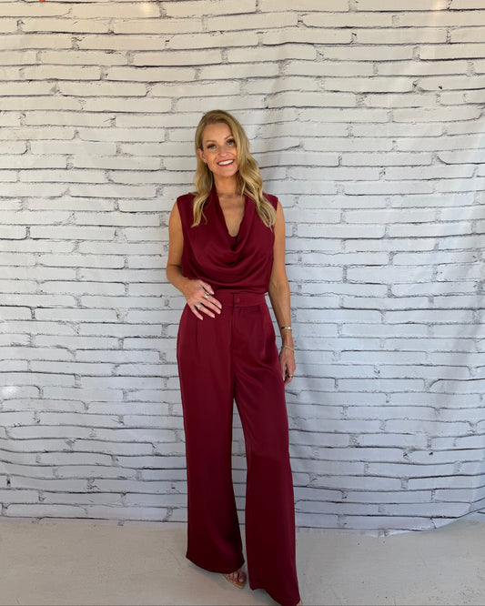 Marielle Pants Burgundy