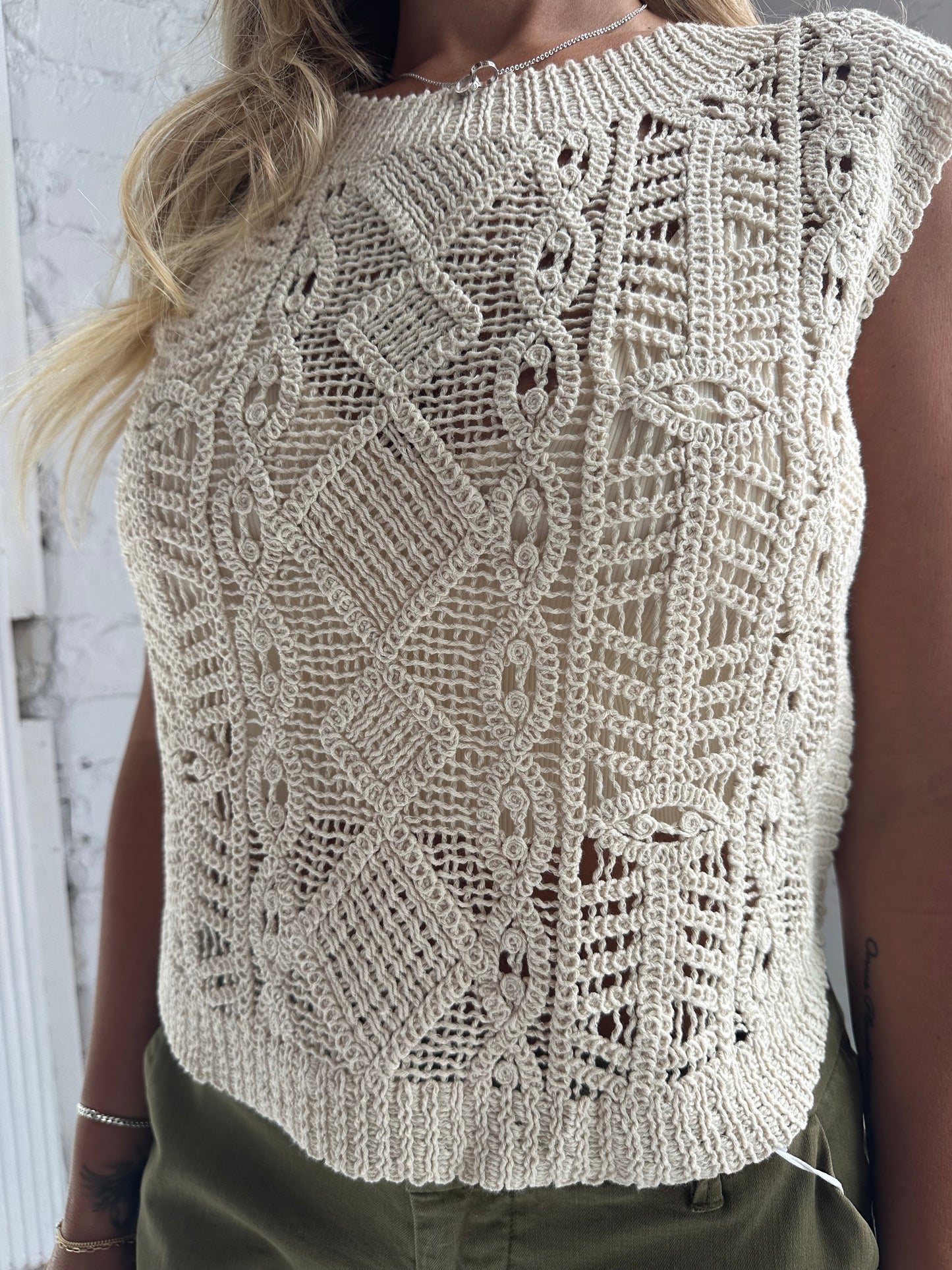 Baroque Sweater Top Crystal